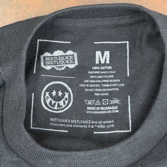 Halloween Beetlejuice CVLA T-Shirt Men's grunge graphic Tee Short Sleeve - Picture 6 of 6